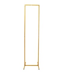 6 ft Gold Metal Floral Display Frame Rectangle BACKDROP STAND Wedding Arch Event