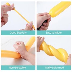 Lenwen 1000 Pcs Long Balloons Bulk 260 Latex Twisting Balloons Decoration for…