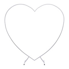 Modern Wedding Arch Heart Shaped Metal stand Flowers Balloon Frame Backdrop USA