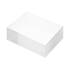 Pack of 10 Clear Acrylic Sheets 12″ x 16″ Cast Plexiglass Panel 1/8″ Thick (3…