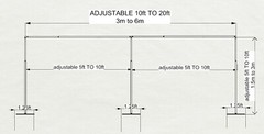 QUICK BACKDROP KIT 8 FT HIGH x 10 FT – 50 FT WIDE PIPE WITH DRAPE(BLACK DRAPES)