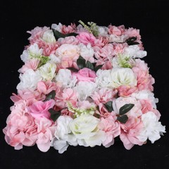 12 Pcs Artificial Flower Wall Panel Rose Dahlia Leaves Wedding Backdrop Stage