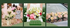 6 Pieces Floral Fo Ca with Floral Fo for Fresh and Artificial
