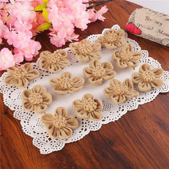 12 Pieces Handmade Burlap Flowers for Wedding tion, Craft Making and Other DIY S