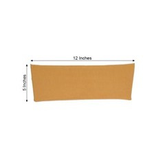 10 Gold Spandex STRETCHABLE CHAIR SASHES Wedding Party Decorations SALE