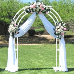 Heavy Duty Metal Wedding Arch Aisle Arbor Floral Arrangement Backdrop Multi-Use