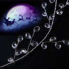 1.5M DIY Acrylic Crystal Beads Curtain Garland Branch String Party Wedding Decor