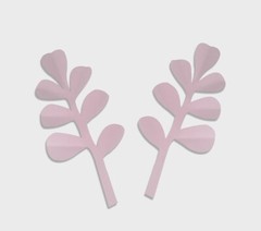 Decor In The Box 13 piece Handmade Paper Flower Set, Fully Assembled-Pink/White