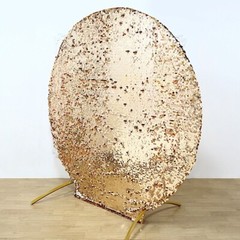 7.5 feet Big Payette Sequin Round Backdrop STAND COVER Party Events Decorations