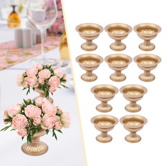 10PCS Metal Planter Elegant Wedding Centerpieces Vase for Wedding Party Decor