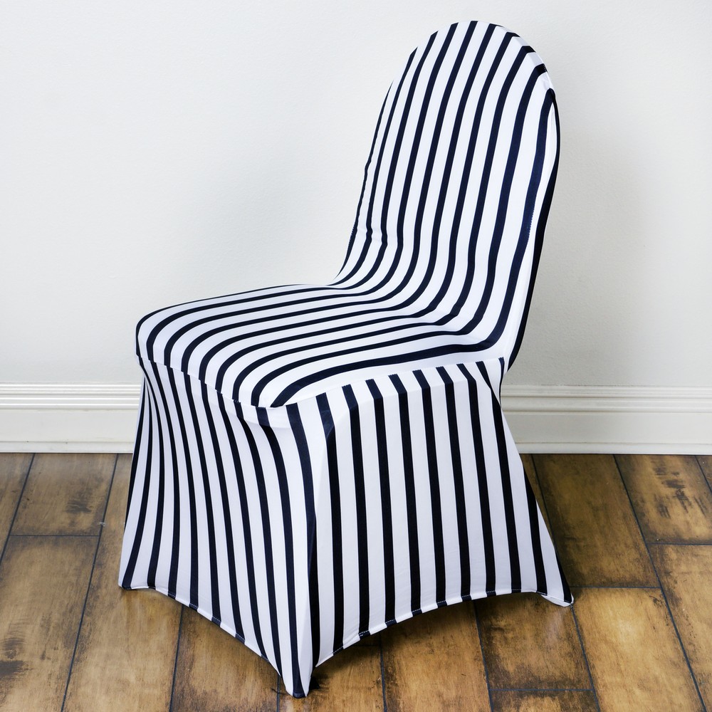 Striped Spandex STRETCHABLE CHAIR COVERS Wedding Slipcover Party Supply Banquet