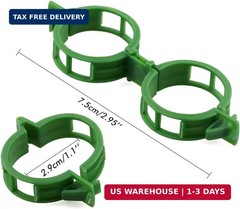 KINGLAKE Plant Support Garden Clips, 200 Pcs Tomato Vine Trellis Clips for Veget