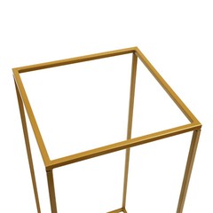 5pcs Gold Wedding Flower Stand Column for Table, Home Party Wedding Stage Decor