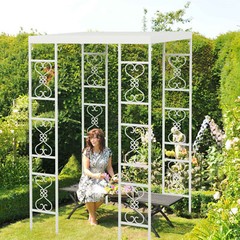 Heavy Duty Metal Garden Pergola Wedding Arbor Arch Gazebo Trellis for Party