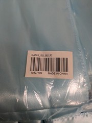 Set Of 76 Baby Blue Satin Chair Cover Sash Bows 8″ x 104″ Banquet Wedding Decor