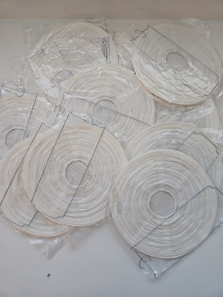 Paper Lanterns White Round 8″ Lot Of 15 For Wedding, Home, Party Decor New