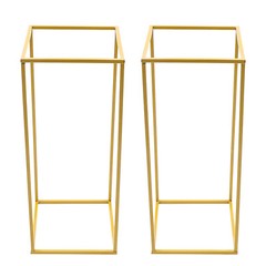 Set of 2 Gold Wedding Flower Stands Flower Display Rack For Wedding Party Decor