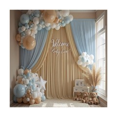 50ft x 15ft Beige Wrinkle Free Backdrop Curtains for Parties,Silky Polyester …