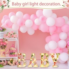 Woodland Greenery Centerpieces Baby Marquee Light up Sign Letters 8.26” Baby…