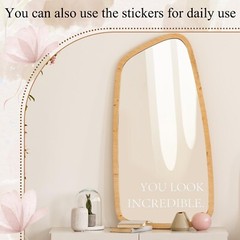 2 Pcs Welcome to Our Wedding Mirror Decal Vinyl Lettering Decal Sticker Remov…