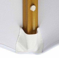 Universal 50/100 pcs Polyester Spandex Wedding Chair Covers Arched Front White