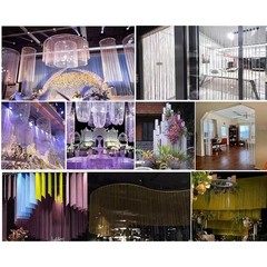 Polyester Plastic Beads Curtain Door Window Wall Decoration Party Wedding New