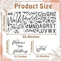 Welcome to Our Wedding Signs Decals Wedding Welcome Sign Selfie Mirror Decal …