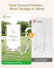 Wedding Welcome Sign Stand Welcome to our Wedding Sign Holder White Easel Stand