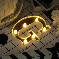 6″ tall GOLD G LED Lighted Marquee Letters Sign Party Wedding Events Decorations