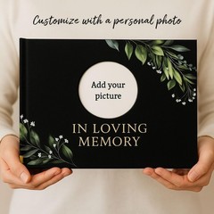 Portiche All-In-One Funeral Guest Book Set Memorial Guestbook Funeral Register