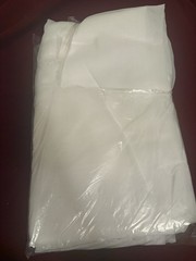 2 pieces White Wedding Backdrop/Arch Draping Fabric Panels, Solid Plain Hanging