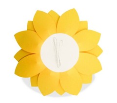 Decor In The Box 5 Piece Handmade Paper Flower Set Fully Assembled -Sunflower