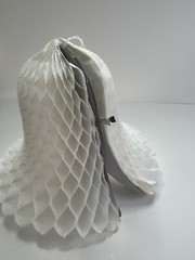 Vintage Wedding Bells Tissue Paper Honeycomb Decorations Set of 3 Bridal Shower