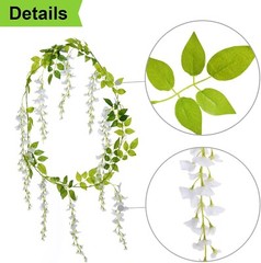 Guirnalda de flores artificiales para decoración floral de arco de boda US NUEVO
