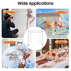 Adjustable 4 Post Hardware Kit Outdoor Wedding Party Stand Backdrop Stand Kit