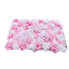 Flower Wall Panel 24″ x 16″ Artificial Roses Dahlias for Wedding & Party