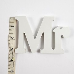 Mr and Mrs Wedding Wooden Sign Wood Letters Decor Table Top Standing Party Props