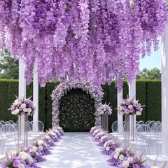 Giegxin Purple 26 Pcs 3D Wisteria Tree for Classroom Room Ceiling Wall Decor …