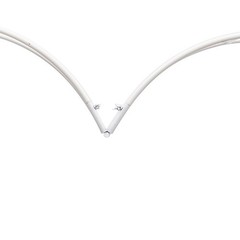 Metal Heart Shaped Wedding Arch Backdrop Stand White for Wedding Ceremony Decor
