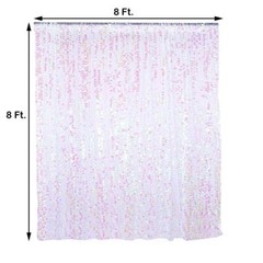 IRIDESCENT 8×8 ft Big Payette Sequined BACKDROP CURTAIN Wedding Decorations
