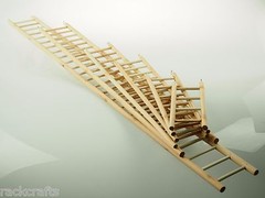 Wood Hamster Gerbil Mouse Bird Parrot Small Animals Ladder With Hooks 10″ – 48″