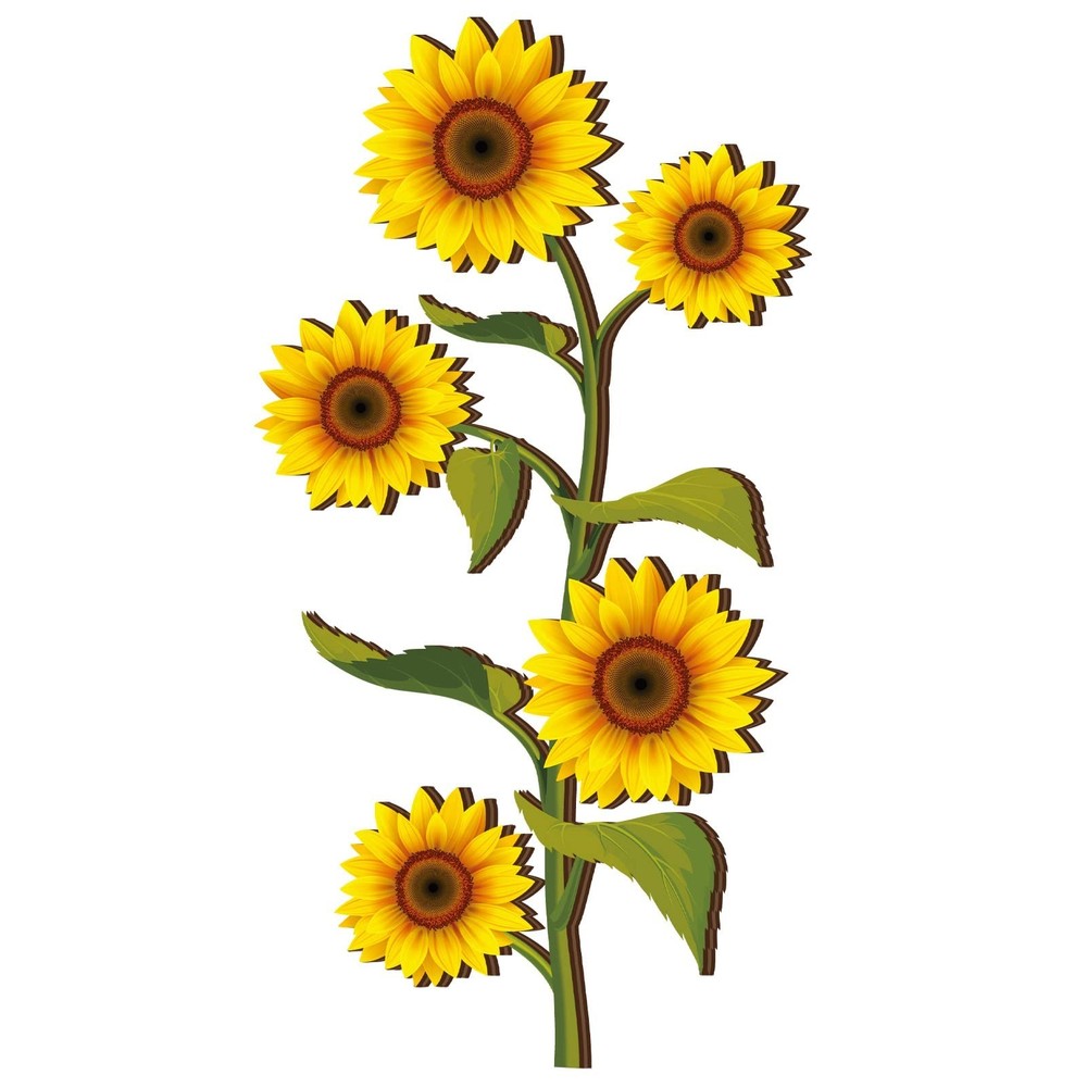 Ferraycle Wooden Sunflower Wall Decor Hanging Sunflower Outdoor Decor Rustic …