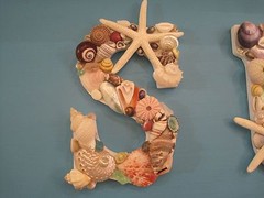 Beach Decor “Surf Gypsy” Shell Letters – Seashell letters – Beach Sign