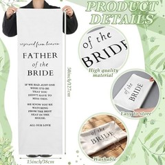Wedding Memorial Reserved Chair Sign Banner In Loving Memory of Parents Heaven