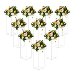 10Pcs Metal Flower Stand Wedding Flower Stand Rectangular Flower Display Stand