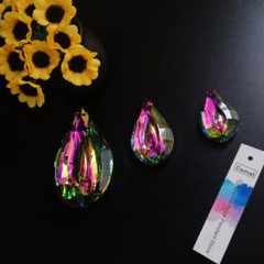10pcs Rainbow Color Crystal SunCatcher Chandelier Lamp Prisms Home Part Hanging