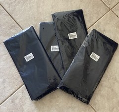 4 Rectangular Navy Blue Organza Sheer Table Overlay 54″ x 108″ Topper Cover