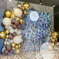 Square Shimmer Sequin Backdrop Wall Panels Great Events Birthday Party Decor DIY