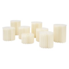 8 Pcs Foldable Paper Column Display Stands, Round Cylinder Wedding Flower Stands