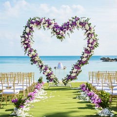 Heart Shape Wedding Arch Backdrop Stand Dual Layer Arbor Frame Banquets Holiday